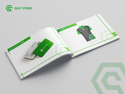 "GOLF STRIKE" Brand book branding design illustration logo ui vector