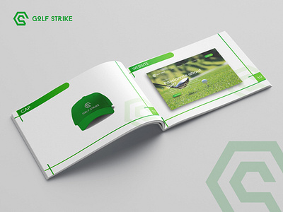 "GOLF STRIKE" Brand book branding graphic design logo