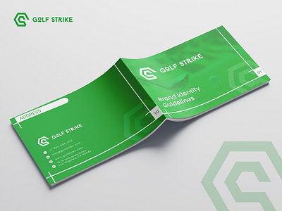 "GOLF STRIKE" Brand book design branding logo vector