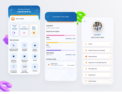 Moov Mali app design ui ux