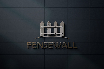 "FENSEWALL" Logo design branding fence logo graphic design logo ui