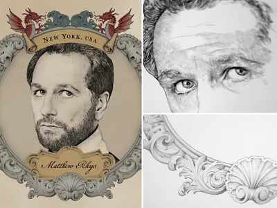 Penderyn Welsh Whisky - World Map Illustration detail drawing hand drawn illustration intricate map ornate pencil portrait vintage wales whisky