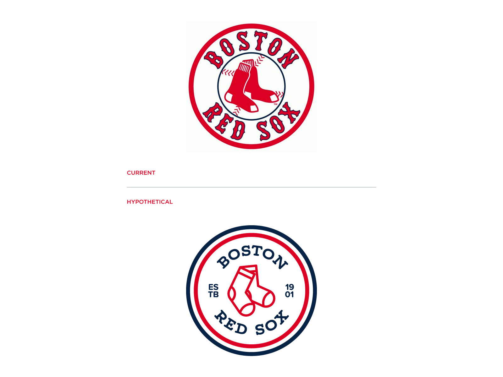 Boston Red Sox - Hypothetical Rebrand by Jeremy Brown on Dribbble, image size:1600x1200