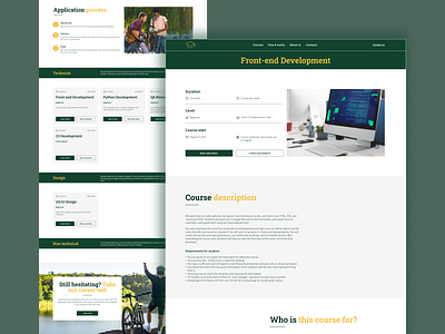 Online IT-courses - Education - UI design design desktop dribble shot education it courses it courses online online education redesign ui ui design