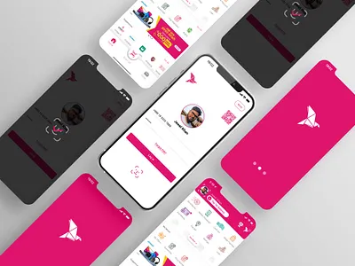 Bkash Mobile Bank App Concept - Login with Face ID/Touch ID apps design bkash apps face id figma financial apps design login page ui ux