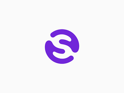 Senim | Payment system abstract app application circle connect contact hand hands letter logotype monogram pay payment s senim sletter slogo system trust two hand