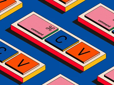 The "Designer" Keyboard 3d andrew footit design graphic design illustration vector