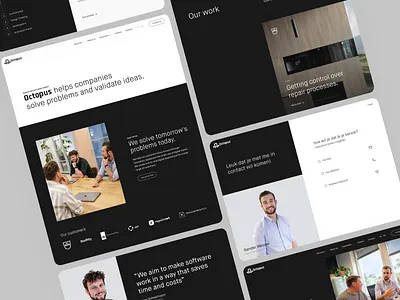 OctopusIT Web Design app development branding clean design development it minimal octopus ui web web design web development