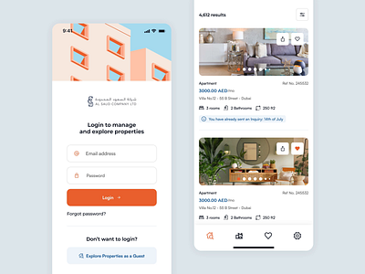 Real Estate - Animation animation apartment app application design e commerce mobile motion motion design motion graphics real estate rent slider ui ux visiontrust