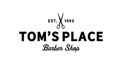 Tom's Place Barber Shop Logo