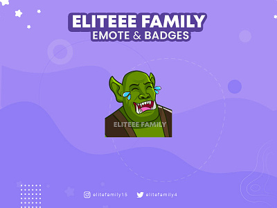 MONSTER EMOTE badges custom emotes design discord emotes emotes design emotes for twitch graphic design green illustration logo monster streamer streaming twitch twitch emotes ui