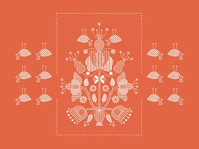 Tree of Life #1 birds flowers folk illustration ornament procreate ukrainian