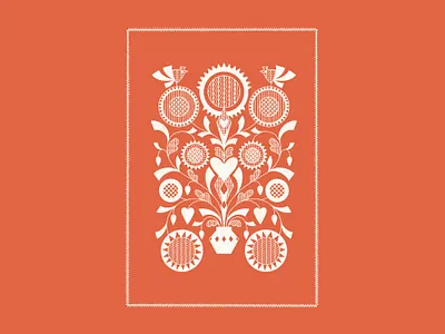 Tree of Life #6 birds flowers folk illustration ornament procreate ukraine