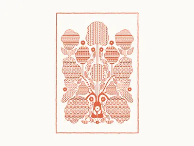 Tree of Life #5 flowers folk illustration ornament procreate ukrainian