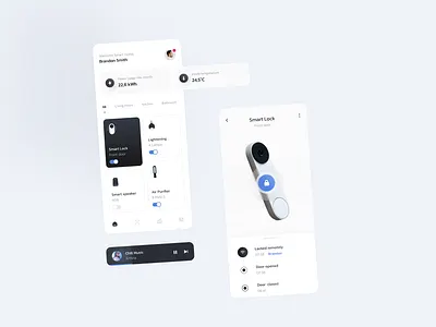 Smart home app clean dailyui design devices figma illustration mobile power smart smart home ui