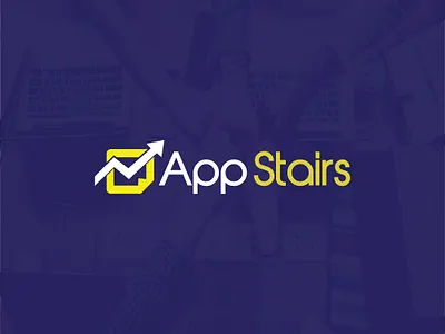 App Stairs Logo design. app branding design graphic design illustration logo typography vector
