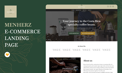 MenHerz - Shopify Landing Page clean clean ui design landing page shopify ui ui design uidesign ux ux design web website