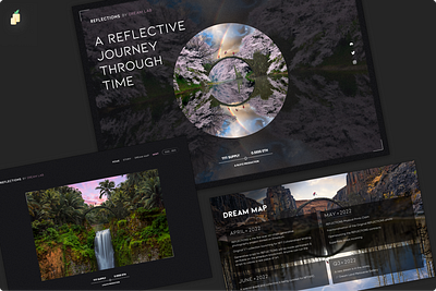 Reflections by Dream Lab branding design landing page nfts ui ux web3 website