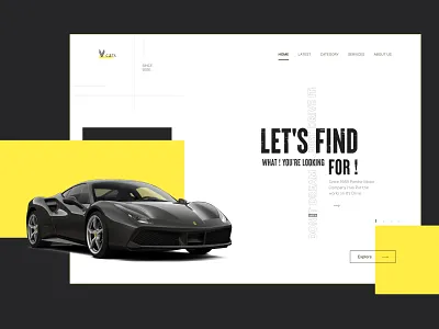 Car Showroom - Landing Page arun car landing page clean design design hocogo home page landing landing page showroom ui ui design ux uxui web web design website website landing page