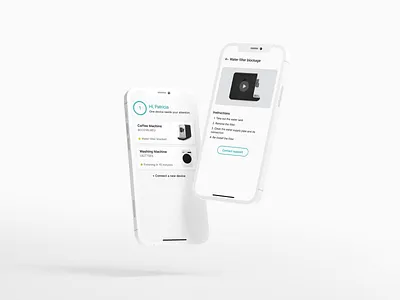 home appliance devices app UX/UI design appliance branding devices home minimalist smart ui ux