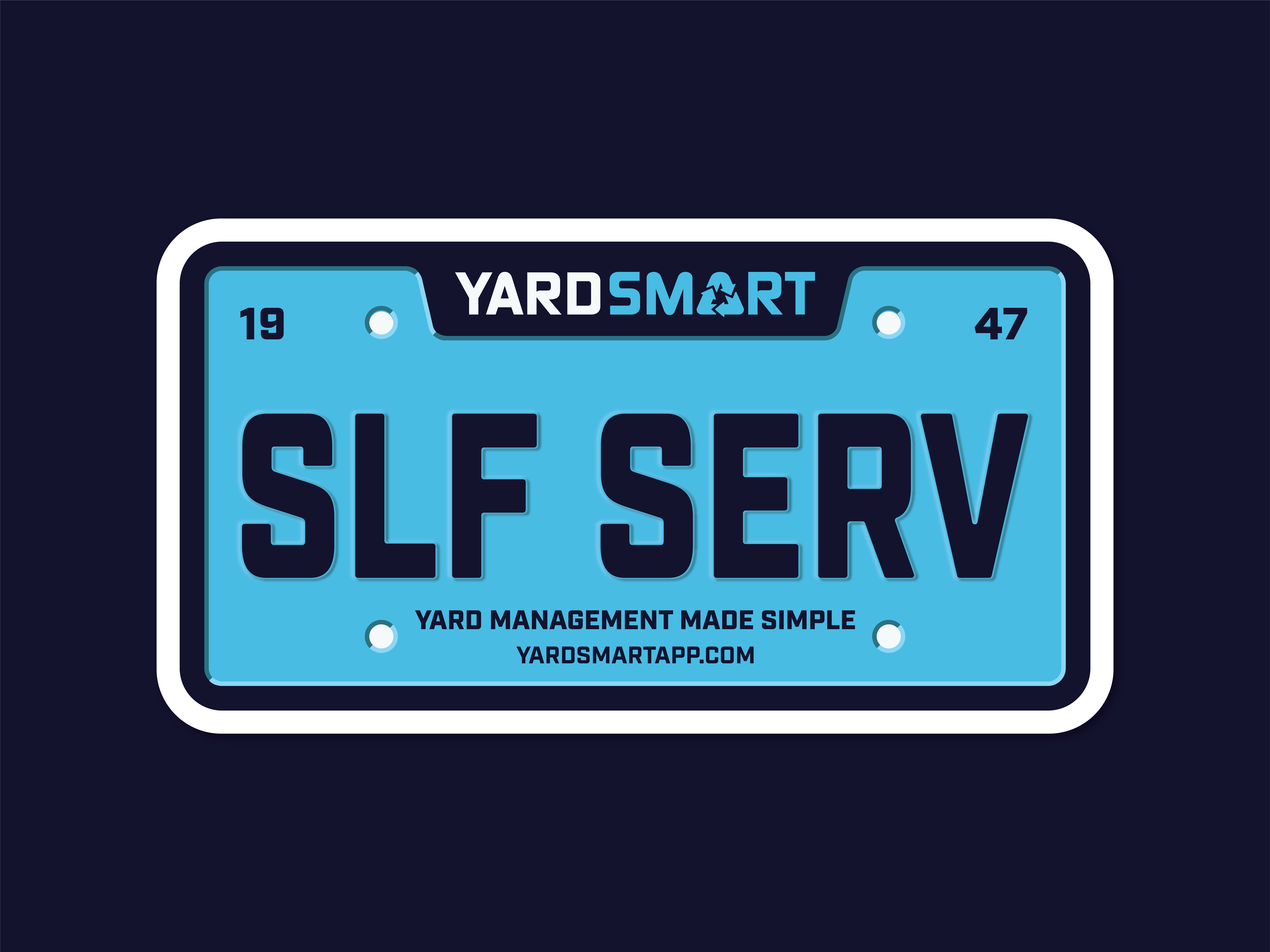License Plate Sticker