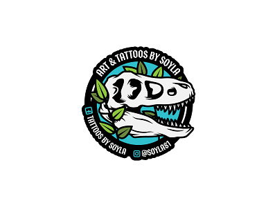 Art & Tattoos by Soyla - Logo Design brand brand identity branding graphic design illustration illustrator logo logo design rebrand tattoo tattoo artist trex