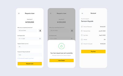 Lending Mobile App app design finance fintech ui ui design