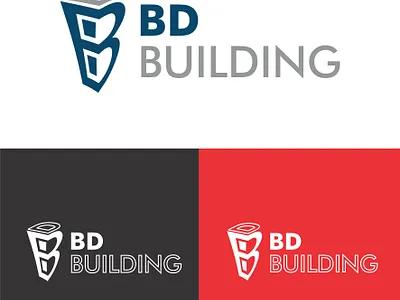 BD building logo concept branding design graphic design illustration logo typography