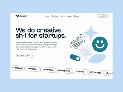 Maya Harrison for Lagoon Labs branding creative agency design design agency graphic design illustration logo typography ui ux vector