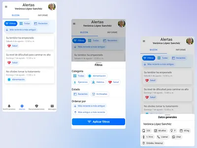 App para el tratamiento de enfermedad de Parkinson - Paciente