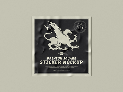 Free Premium Sticker Mockup branding mockup