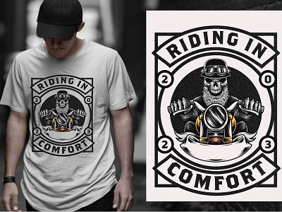 Riding In Comfort Motorbike T-Shirt Design bike t shirt design bike tee bike tee design illustration motorbike shirt motorbike shirt design motorbike shirts motorbike t shirt motorbike t shirt design motorbike t shirts motorbike tee motorbike tee design motorbike tee designs motorbike tees motorcycle shirt motorcycle t shirt motorcycle t shirts motorcycle tee print typography