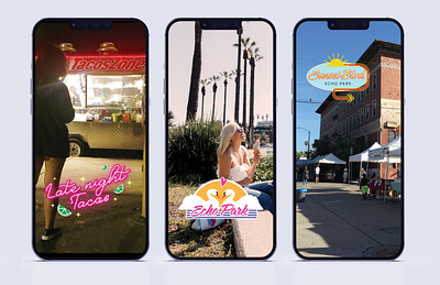 Echo Park Geofilters design geofilter graphic design illustration typography