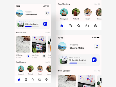 Design Course App app course course app design mobile ui ui design