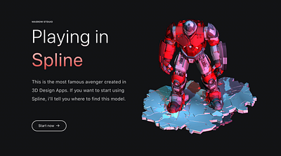 Playing in Spline 3d animation design spline ui ux