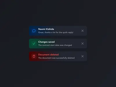 Notifications Exploration – Dark Mode admin app dark dark mode exploration human interface icon icons interface notifications user interface
