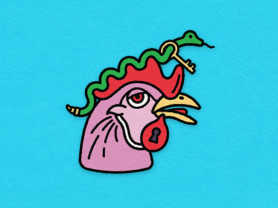 chik'n-hed asleep chicken control dull head key lock nap serpent snake spell