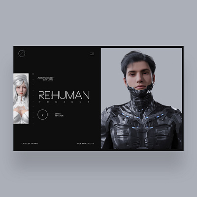 RE: Human Project Web Ui Design Concept character design design graphic design nft nft art photography ui ui design ui designer ux ux design web design
