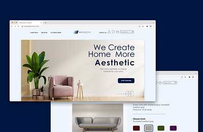 Maynooth Furniture app typography ui ux