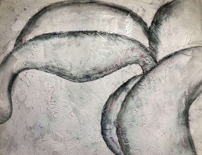 Untitled 2 charcoal drawing gesso graphic design hand drawn