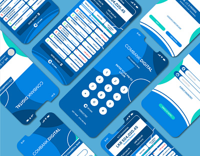 COMBANK DIGITAL App - Conceptual Redesigned UI app branding design ui ux