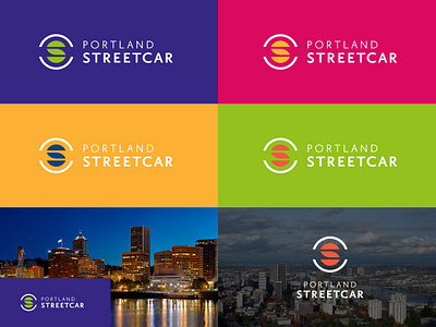 PDX Streetcar Brand branding city colorful design graphic design illustration logo mark pdx portland s logo streetcar transit typography vector