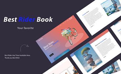 Best Rider graphic design landing page rider ui