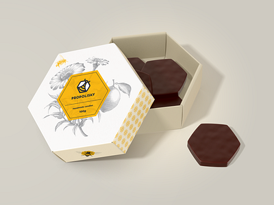 Propolisky bee candies honey logo propolis