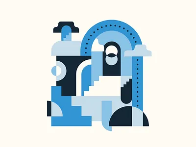 Graphic Illustration Series #3 abstract blue branding cannabis clouds color design doorway graphic graphic design illustration illustrator inspiration marijuana minneapolis minnesota poster design surreal vector visual