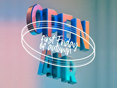Open Air 3d art branding cie cinema4d design everyday illustration ui