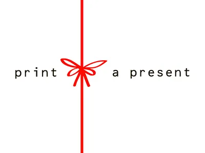 Logo and brand Print a present branding design graphic design illustration logo vector