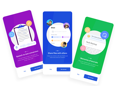 Journow app Onboarding exploration ai artificial intelligence blockchain clean colorful crypto design exploration illustration login mobile app onboarding product design signup ui uiux web design web3