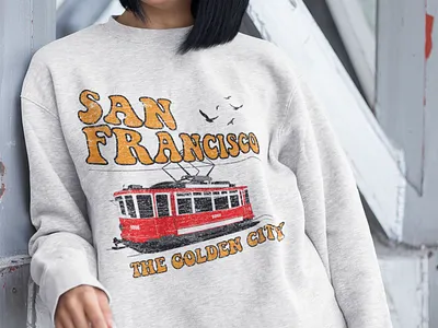 San Francisco T-shirt Design 3d art branding concept design design graphic design graphical design hoodie illustration logo sweetshirt t shirt