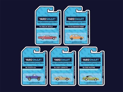 Swag Wheels blue brand branding cadillac car cars corvette hot wheels mustang packaging pickup pickup truck sticker stickers toy toy cars toys truck